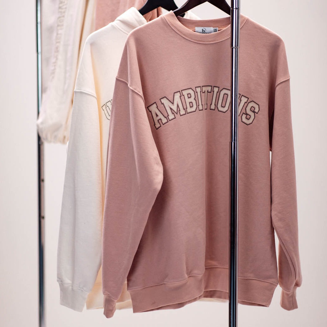 AMBITIOUS BLUSH CREWNECK