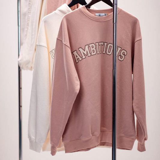 AMBITIOUS BLUSH CREWNECK